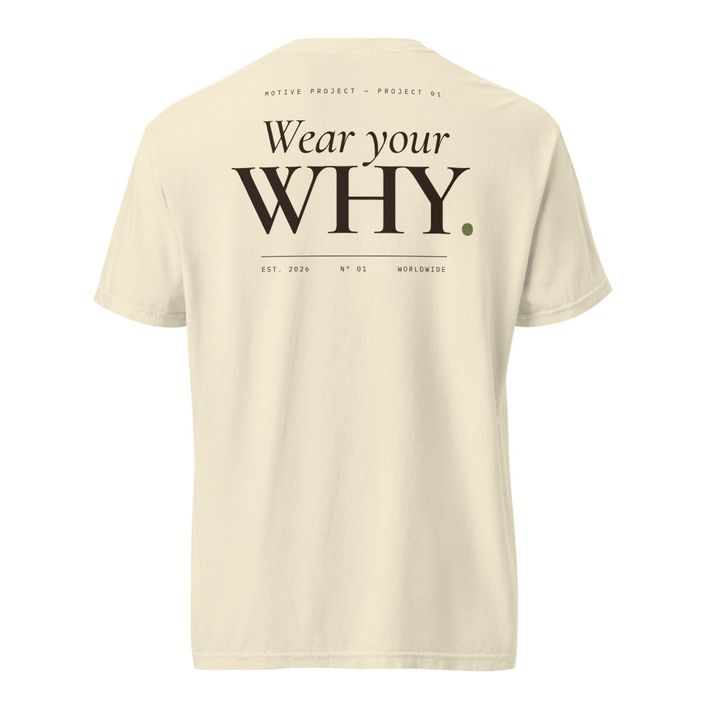 wear your why tee – espalda