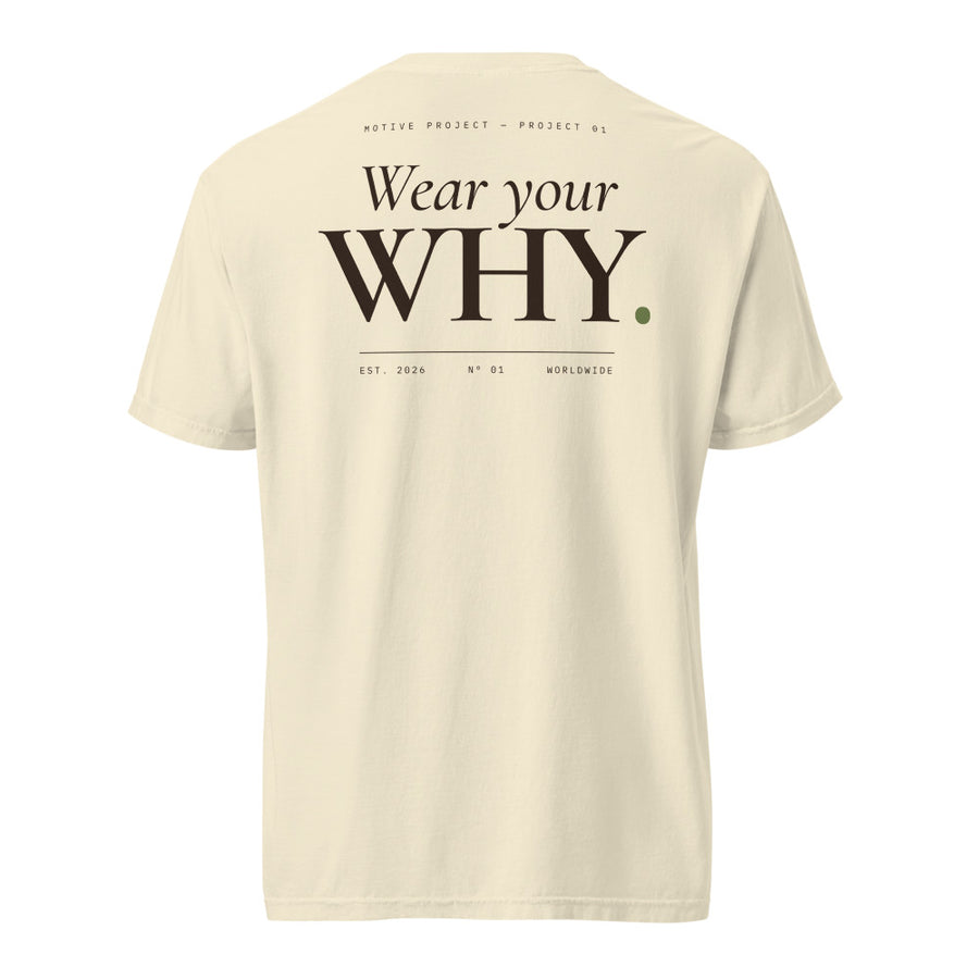 wear your why tee – espalda