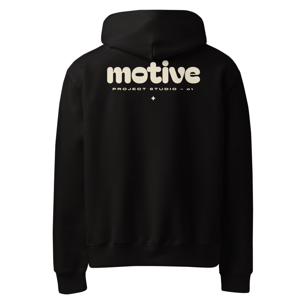 motive hoodie – espalda