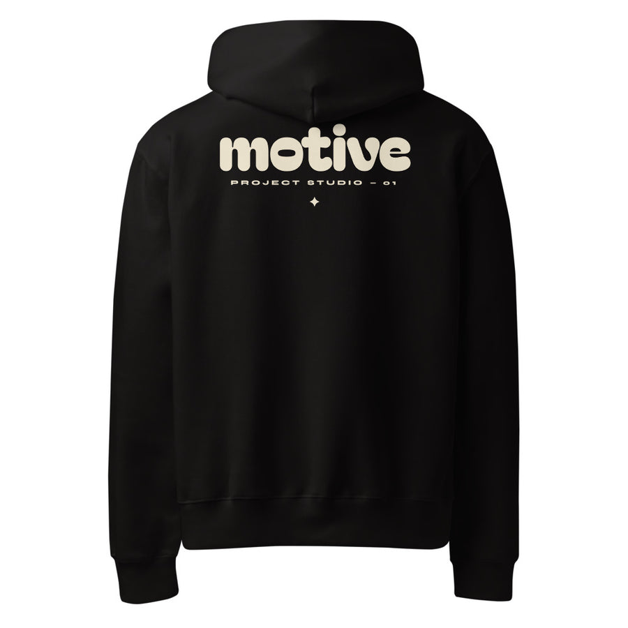 motive hoodie – espalda