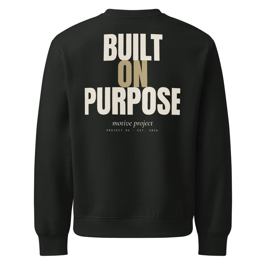 built on purpose crewneck – espalda
